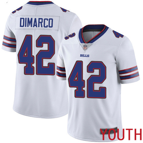 Youth Buffalo Bills 42 Patrick DiMarco White Vapor Untouchable Limited Player NFL Jersey